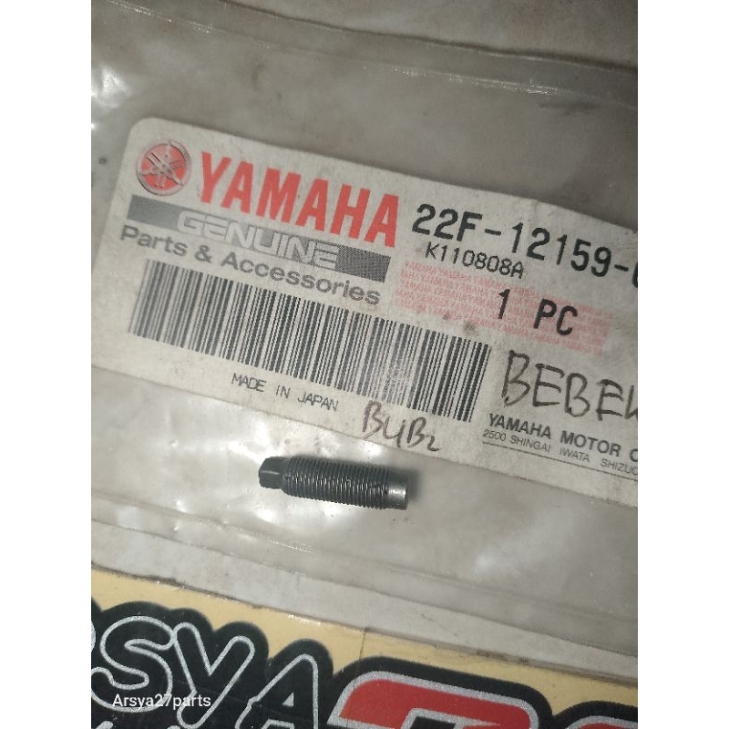 Baut Setelan Stelan Klep Nouvo Mio Fino Soul Vega R Jupiter Z ORIGINAL YAMAHA 22F-12159-00 nos japan