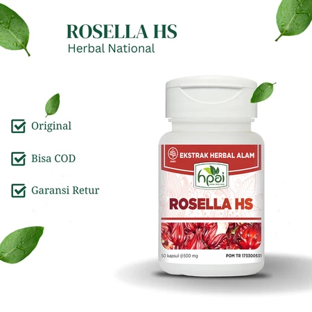 

ROSELLA HS - HERBAL Hipertensi Obesitas Kolesterol - HNI HPAI BPOM
