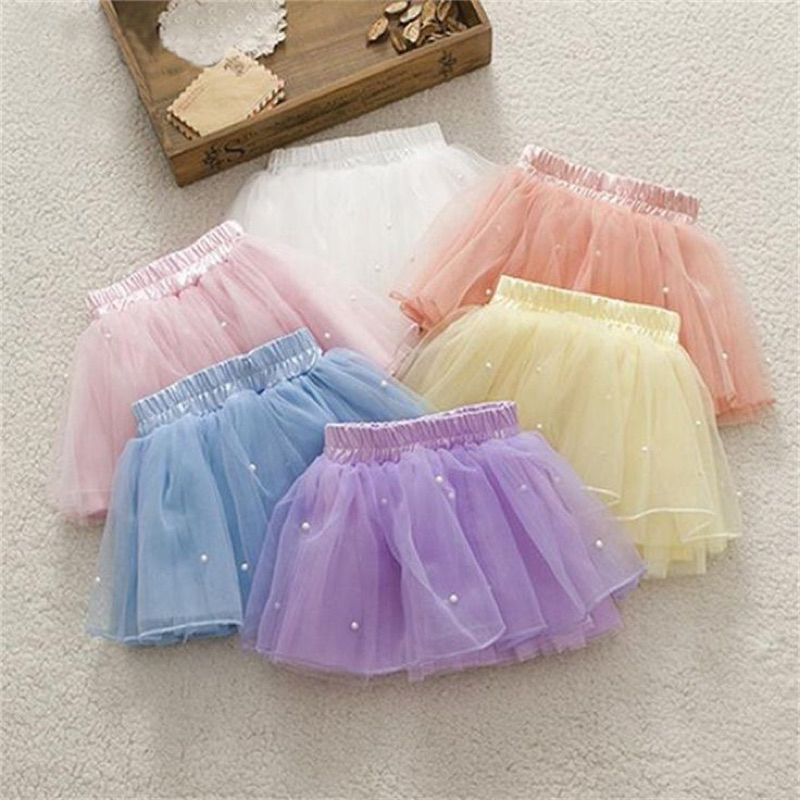rok anak perempuan organza mutiara