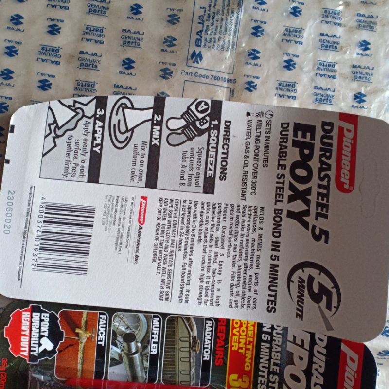 DURASTEEL LEM BESI CAMPUR LEM TAMBAL KNALPOT LEM BESI TAMBAL KNALPOT BLOK MESIN LEM BESI PIONEER CAM