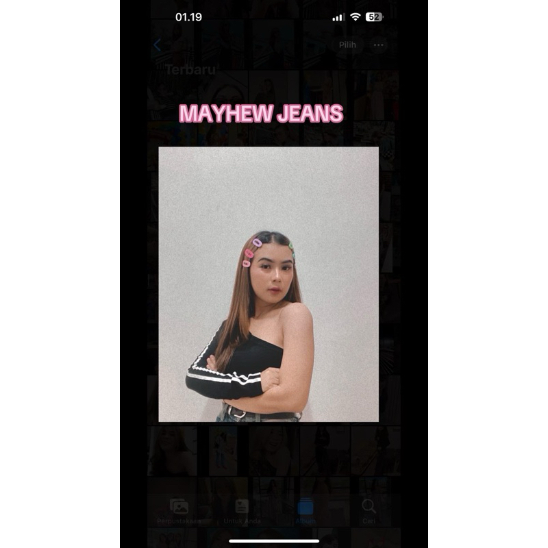 JEANS HW WANITA PREMIUM IMPORT