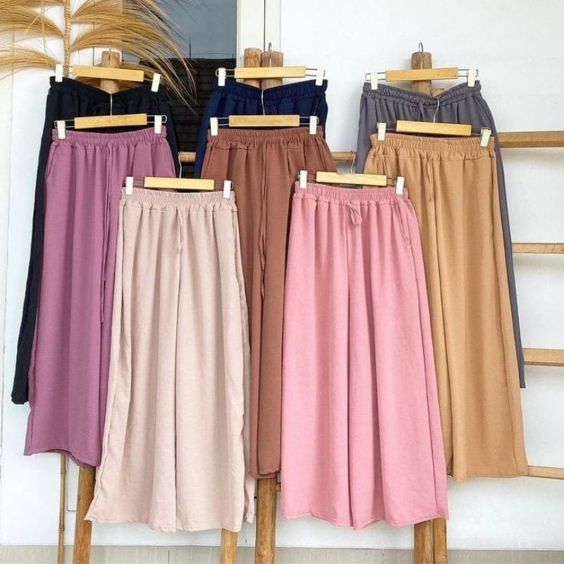 KULOT CRINGKLE HIGHWAIST PREMIUM JUMBO - PANTS KULOT CRINKLE PREMIUM BIG SIZE