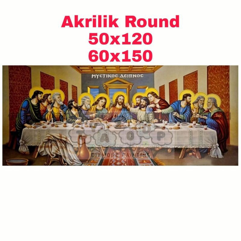 

AKRILIK ROUND 50X120 60X150 DIAMOND PAINTING FULL DRILL