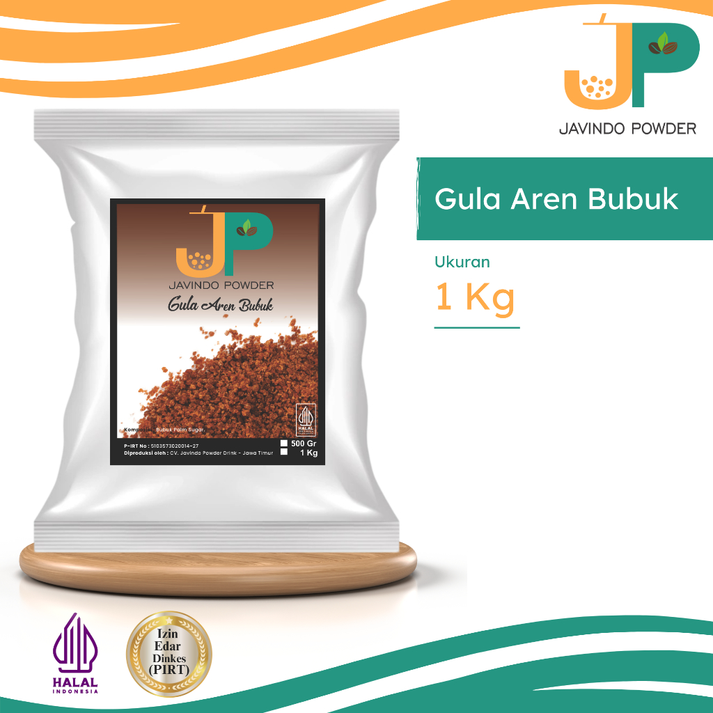 

JAVINDO Gula Aren Bubuk / Organic Palm Sugar 1 Kg Javindo Powder