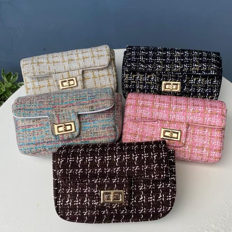 TAS MINI SEPEMPANG KETAWA WANITA / Tas wanita selempang shoulder rantai bag original /Tas Selempang 