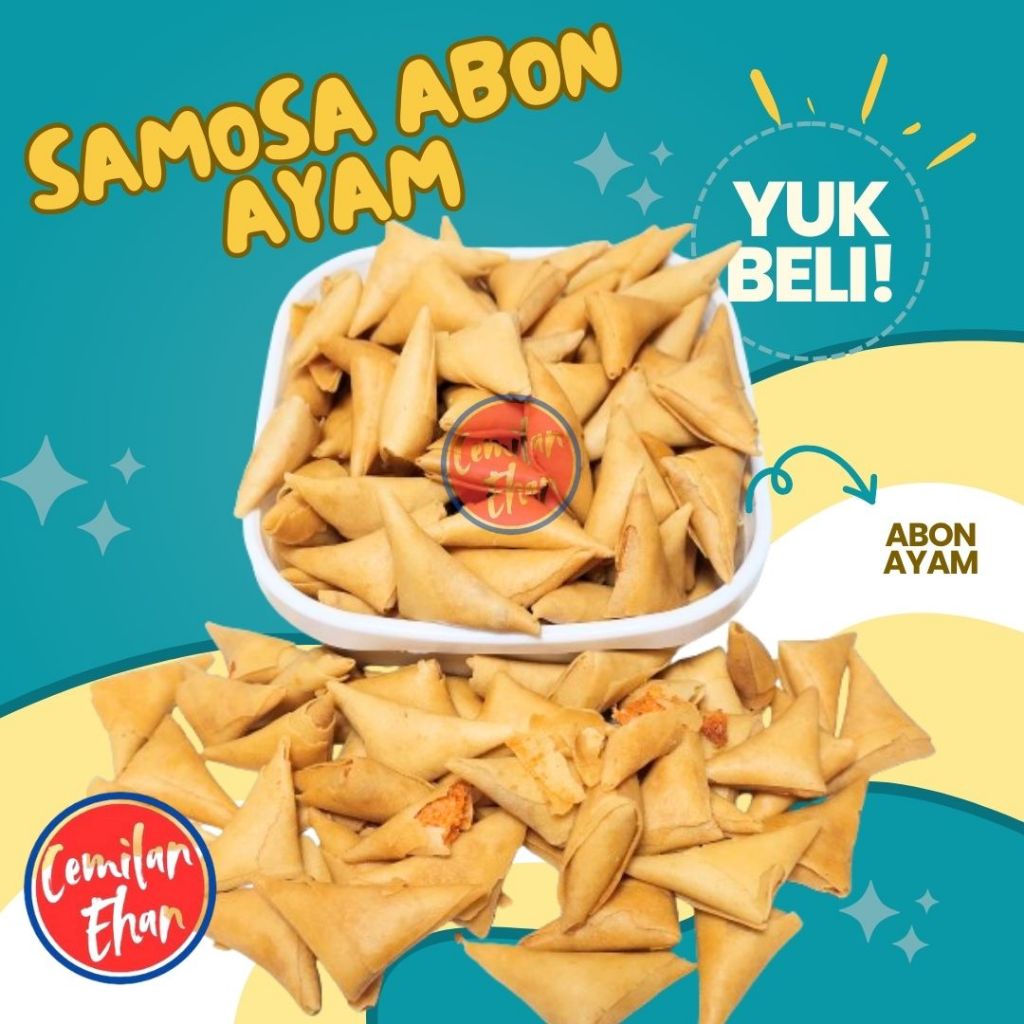 

Kue Samosa Abon Ayam Pedas Manis Sarikaya Murah Grosir 1kg
