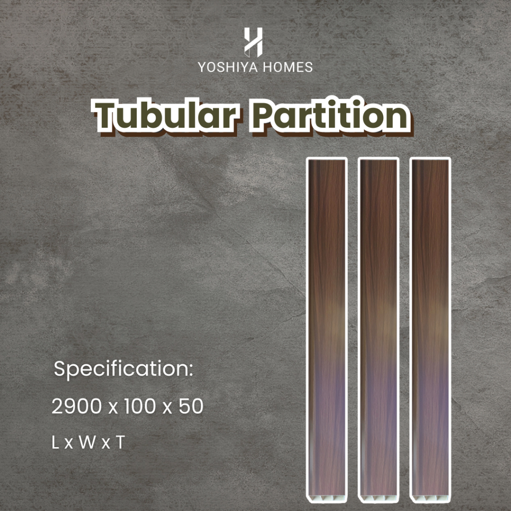 Tubular Partition / Sekat Ruangan / Partisi Dinding / Sekat PVC / Pembatas Ruangan Kayu