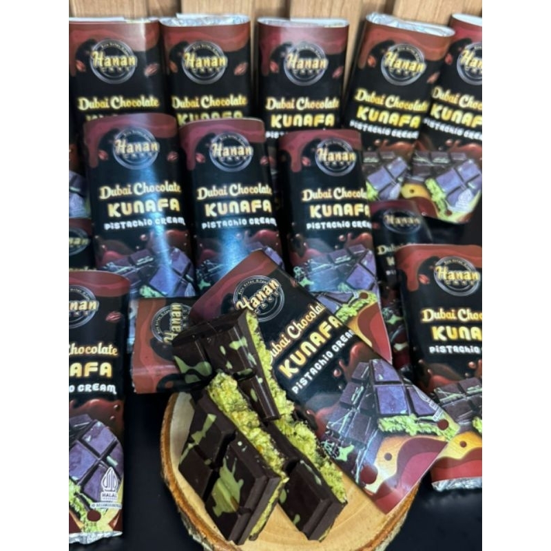 

Dubai Chocolate Pistachio by Hanan Cake (100gr), dikemas dan dikirim dalam 2 hari kerja