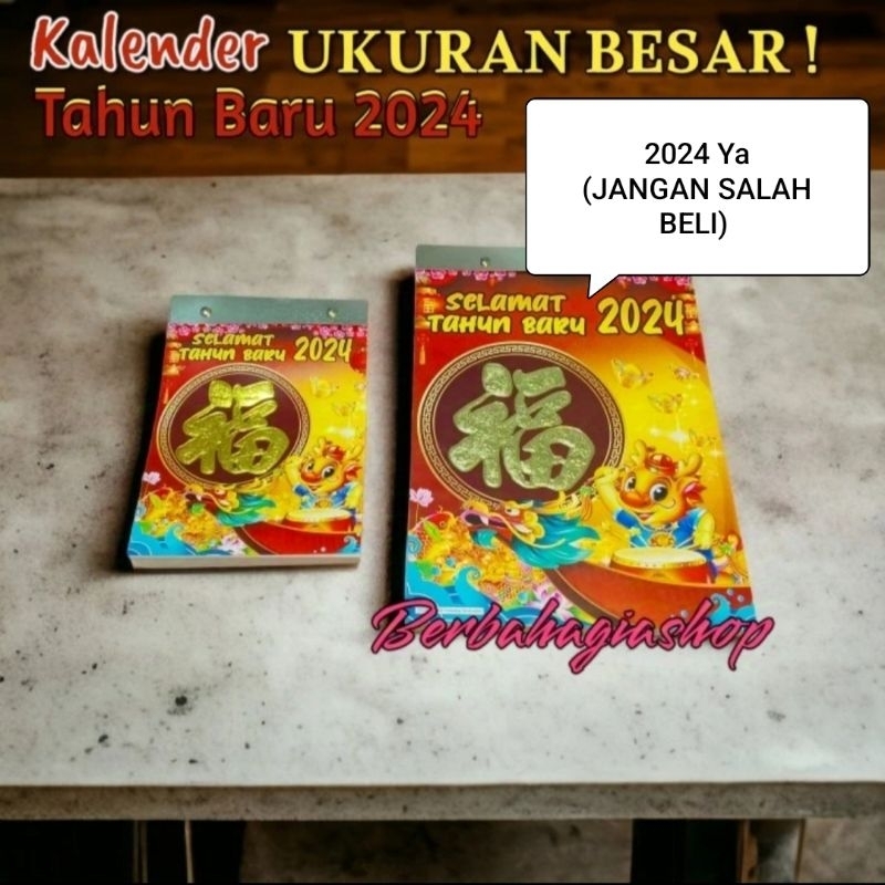 

Kalender Chinese Cina Harian Sobek Tahun Baru 2024 Shio Naga Ukuran Jumbo Besar Lokal Indonesia Terbaru / Calendar Tanggalan Robek China Mandarin Jawa Arab New Year Big Size