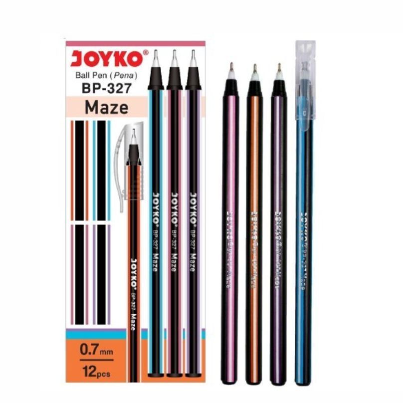 

Pulpen Pena Joyko BP-327 Maze Black 0.7 mm Ball Pen