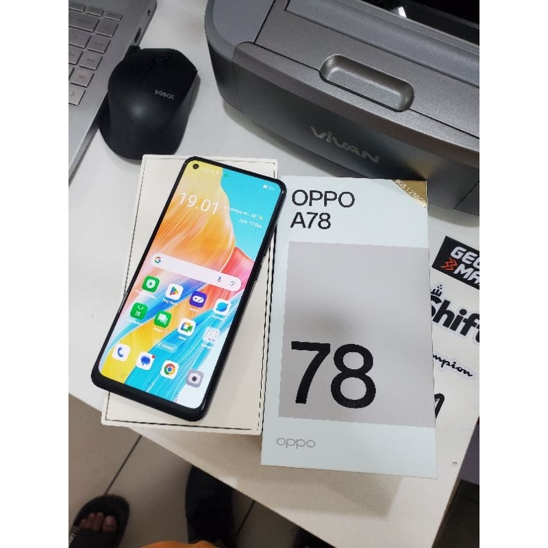 oppo a78 4g ram 8/256 gb second garansi resmi