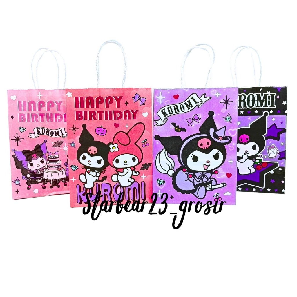 

Paperbag Kertas Kraft/Tas Souvenir Sanrio and Friends Size Small