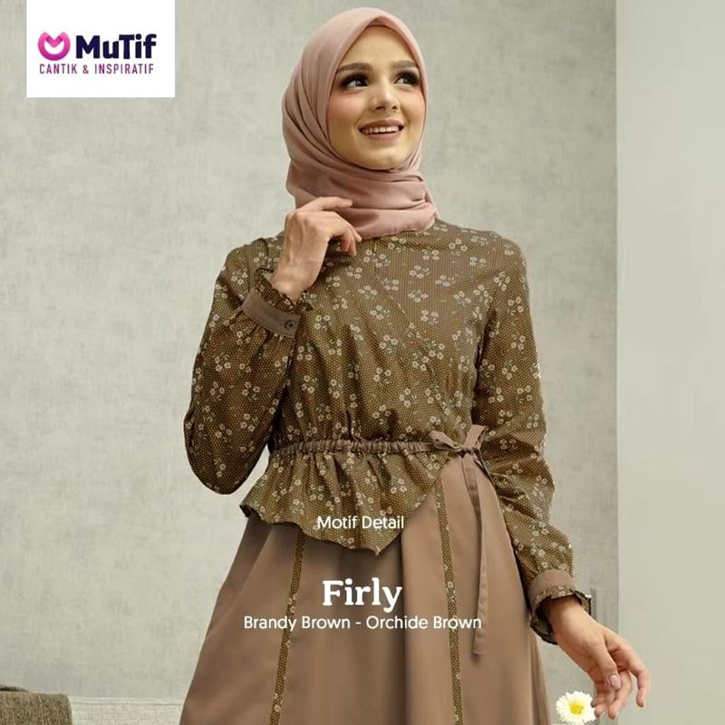 GAMIS MUTIF FIRLY TERBARU/BUSANA MUSLIM MUTIF