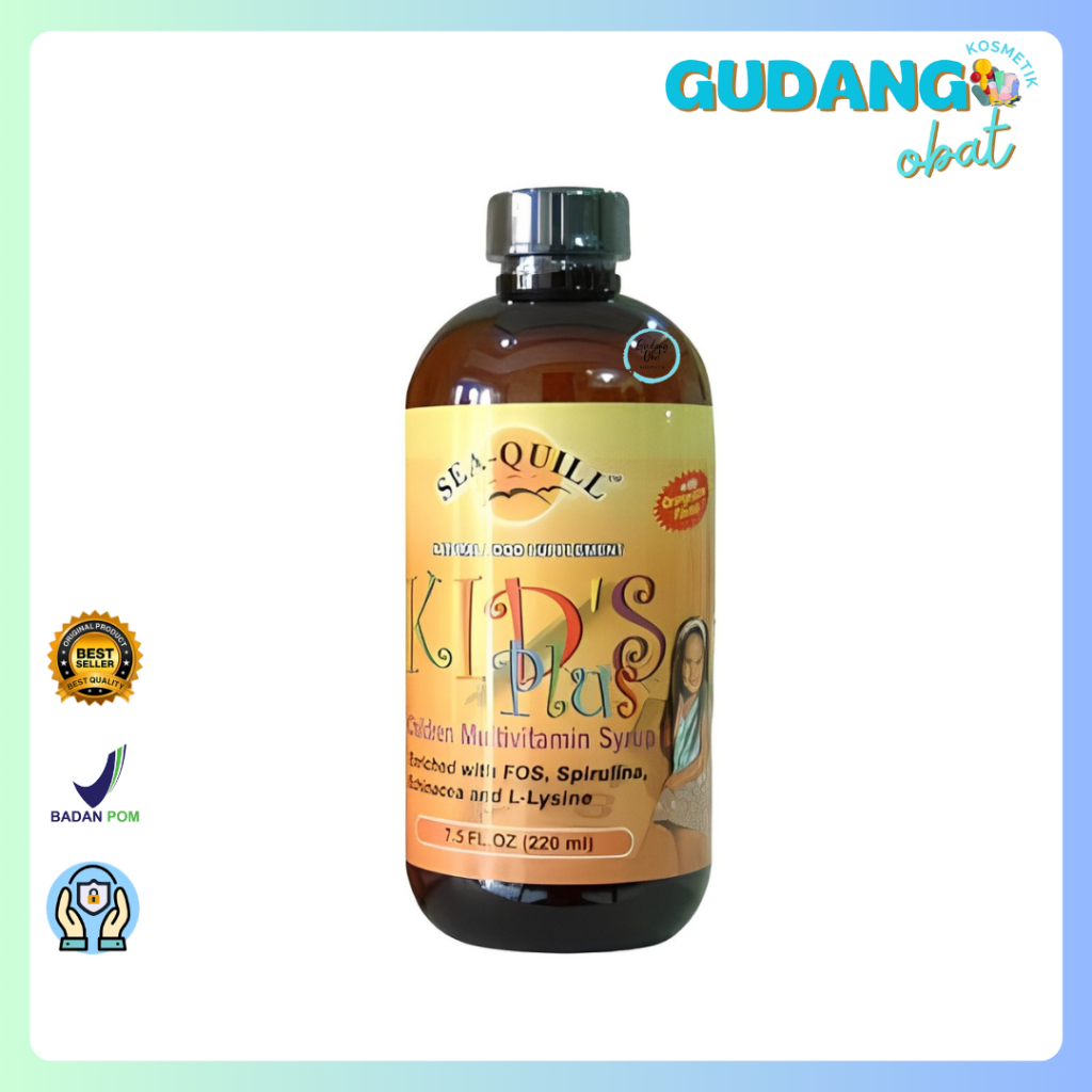 SEA-QUILL KIDS PLUS 220 ML | ECHINACEA, MULTIVITAMIN ANAK SUSAH MAKAN, IMUN ANAK