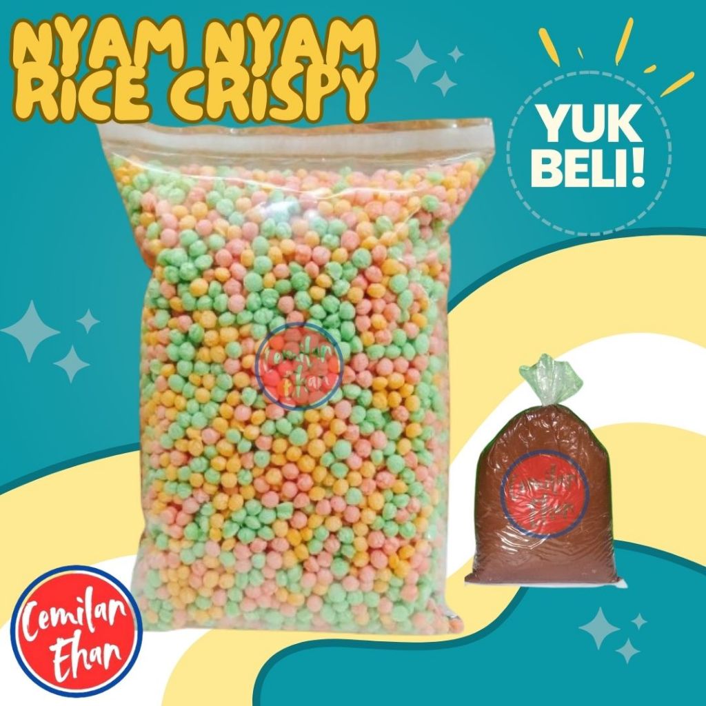 

Nyam Nyam - 250gr Nyamnyam Rice Crispy Paket Nyam Nyam Dan Coklat Kiloan