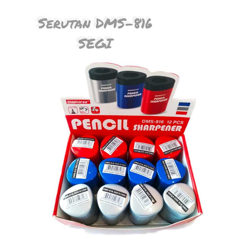 

Veiso__Serutan Segitiga DMS- 816/Daimarse dms-816/ Rautan pensil /serutan pensil lucu/Serutan Bulat