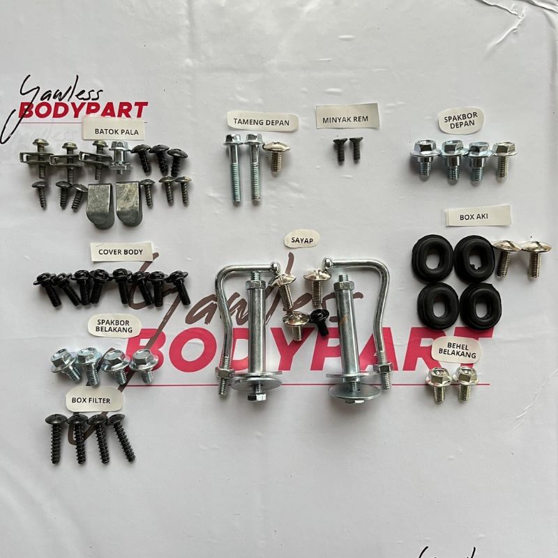 baut body Honda Astrea grand / baut full body Astrea grand lengkap