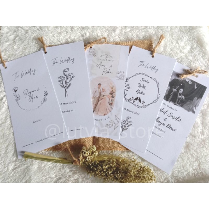 Undangan Pernikahan Rustic Simple & Elegan Undangan Nikah Murah Elegan Undangan Rustic Undangan Nika