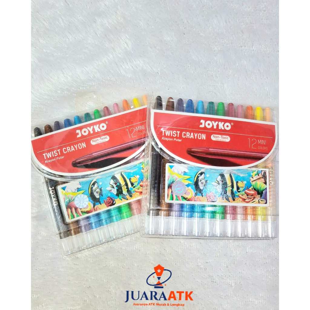 

Pensil Warna Twist Crayon Joyko isi 12