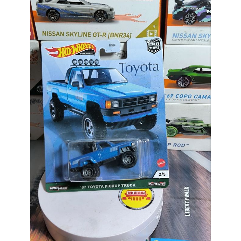 Hotwheels Toyota pickup truck biru offroad car culture