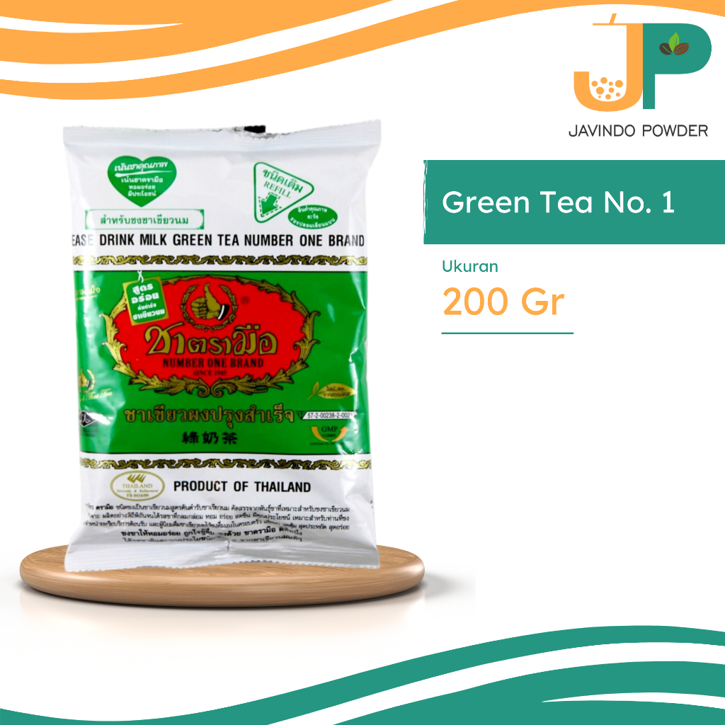 

Number One / Chatramue Brand Green Tea / Daun Teh Hijau Thailand 200Gr / 200 Gram