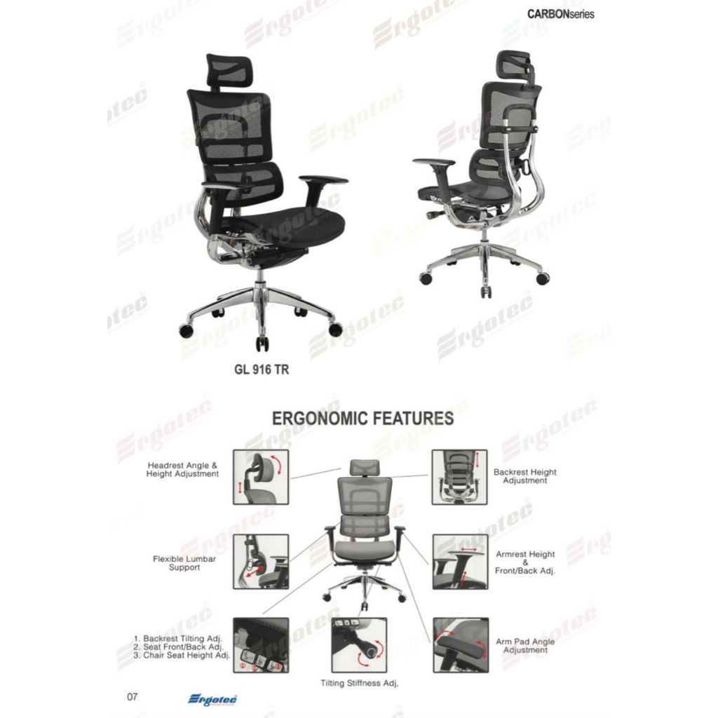 Kursi Kantor Ergotec GL 916 TR