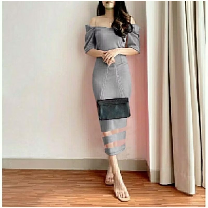 DRESS SCUBA PREMIUM DRESS KEKINIAN DRES SPAN