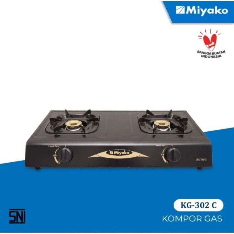 Kompor Gas Miyako KG-302c / Kompor miyako KG 302c / Kg 302 c kompor gas miyako 2 tungku 302 c