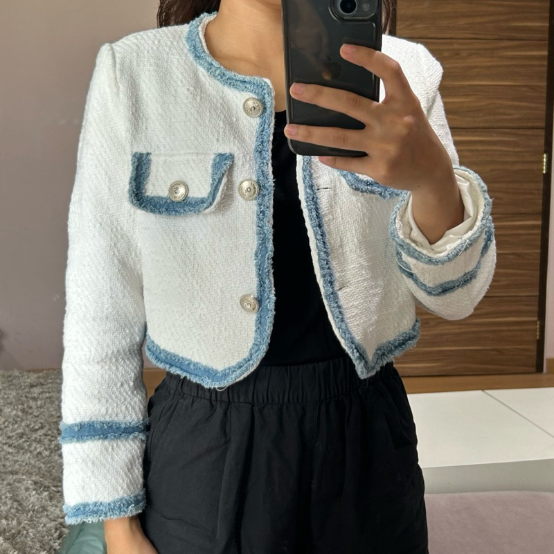 (Preloved) Blazer Crop