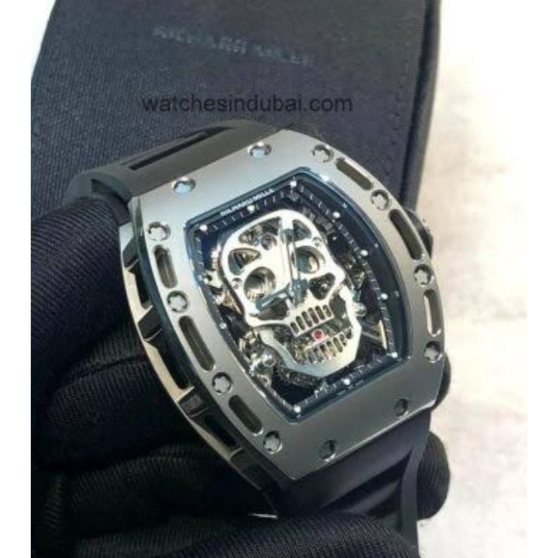 Jam Tangan RM52-01 Skull Silver Super Clone