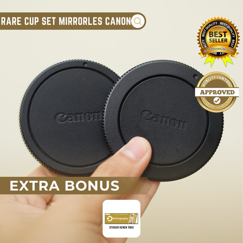 TUTUP BODY & TUTUP LENSA BELAKANG MIRRORLESS CANON EOS M10 EOS M3 EOS M5 EOS M6