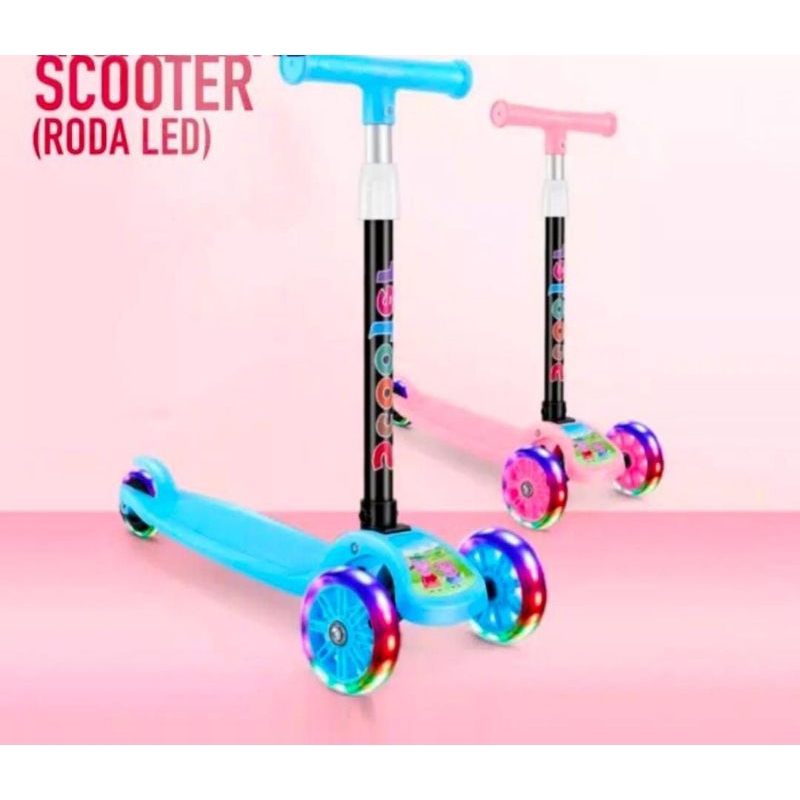 Scooter Anak Roda 3 LED