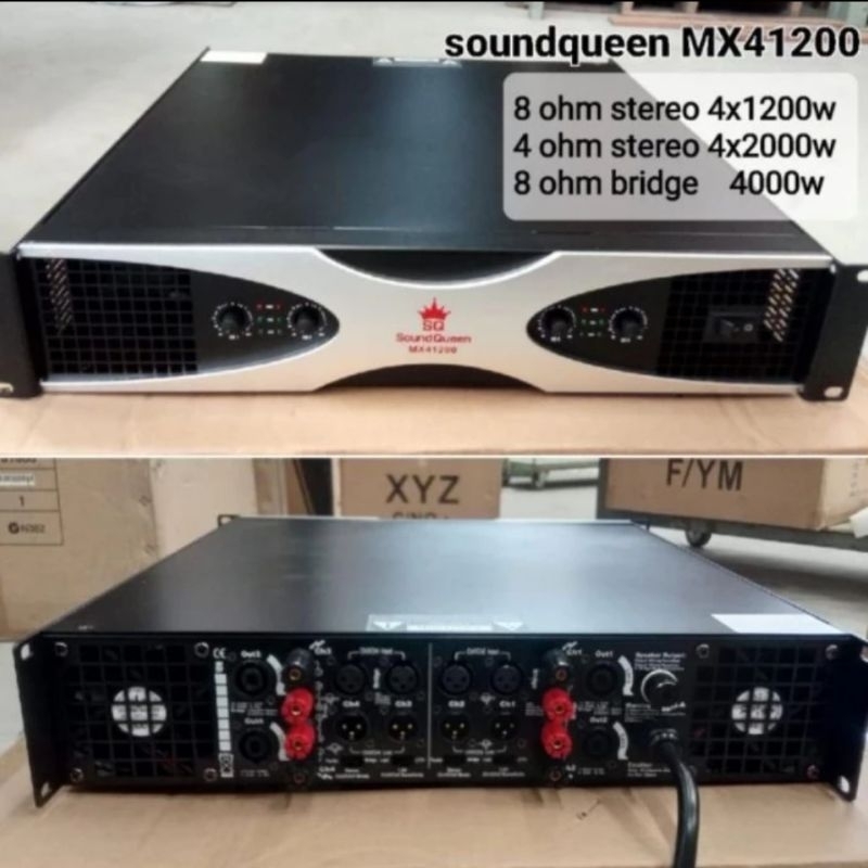 Promo POWER SOUNDQUEEN MX41200 Original class H 4x1200watt