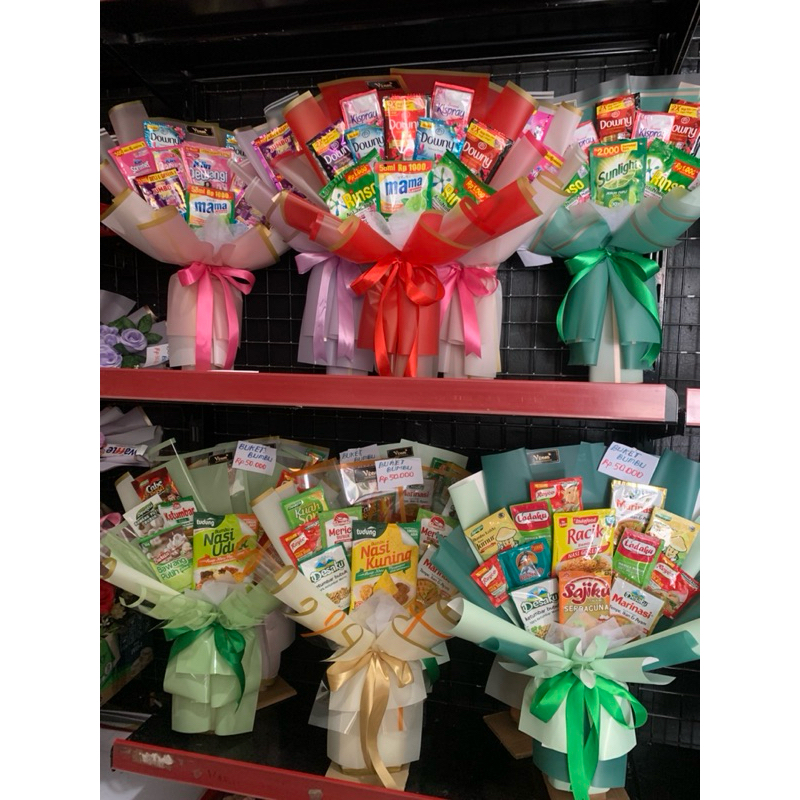 

[READY STOCK]Buket Snack Buket Bumbu Dapur Besar Murah Buket Kado Gift Buket Jajan