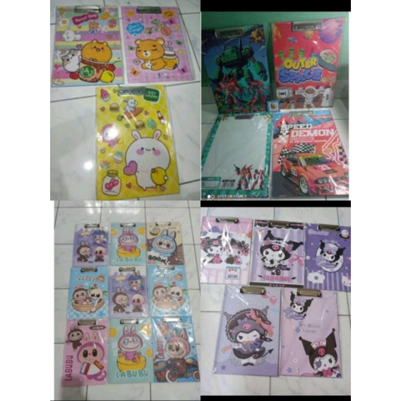 

papan jalan/ papan ujian / papan kerja dll motif labubu, sanrio