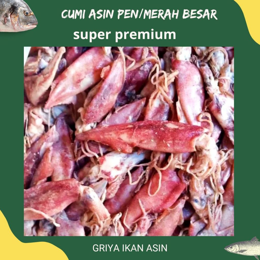 

GROSIR!!! 1KG IKAN CUMI ASIN super premium / cumi asin besar / Cumi asin jarum termurah
