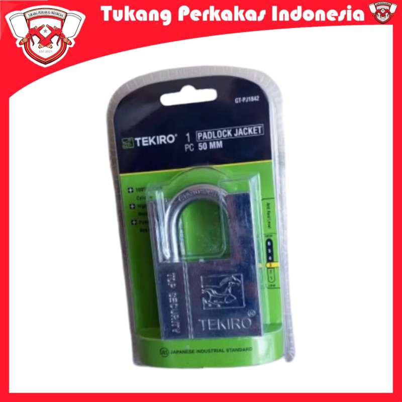 Tekiro gembok jaket 50 mm Gembok jacket putih Tekiro