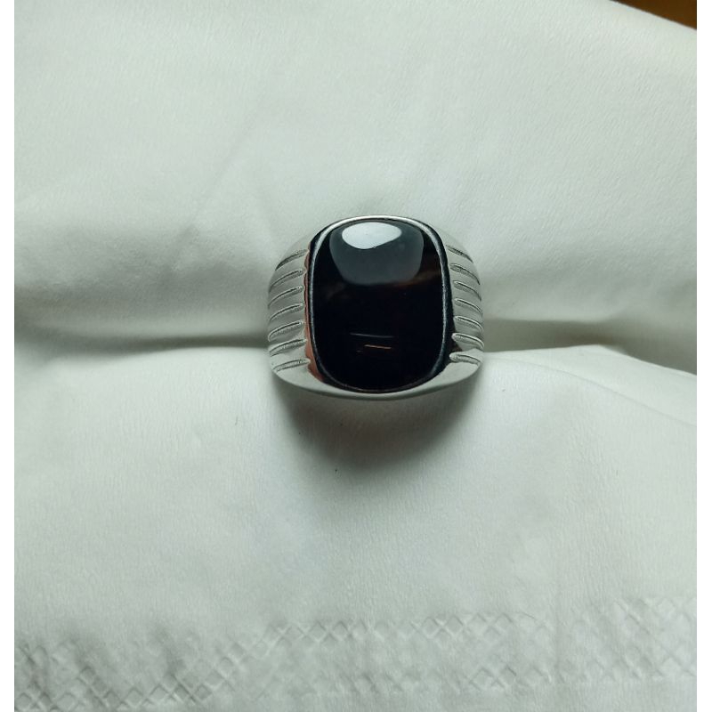 cincin batu akik yaman wulung baturaja kotak natural