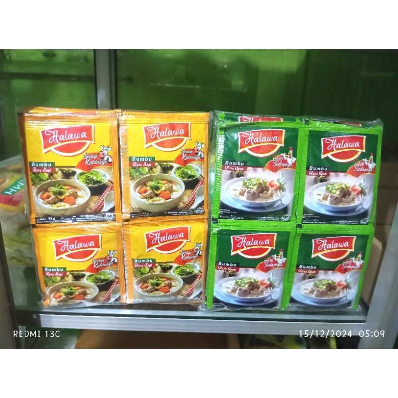 

12 Sachet Kaldu Halawa Sachet | Kaldu Ayam | Kaldu Sapi | Kaldu Jamur| Kios Zulaikha
