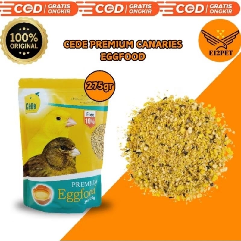 Makanan Burung Cede eggfood Kenari 250gr + 25gr / Cede Kenari / Eggfood Import