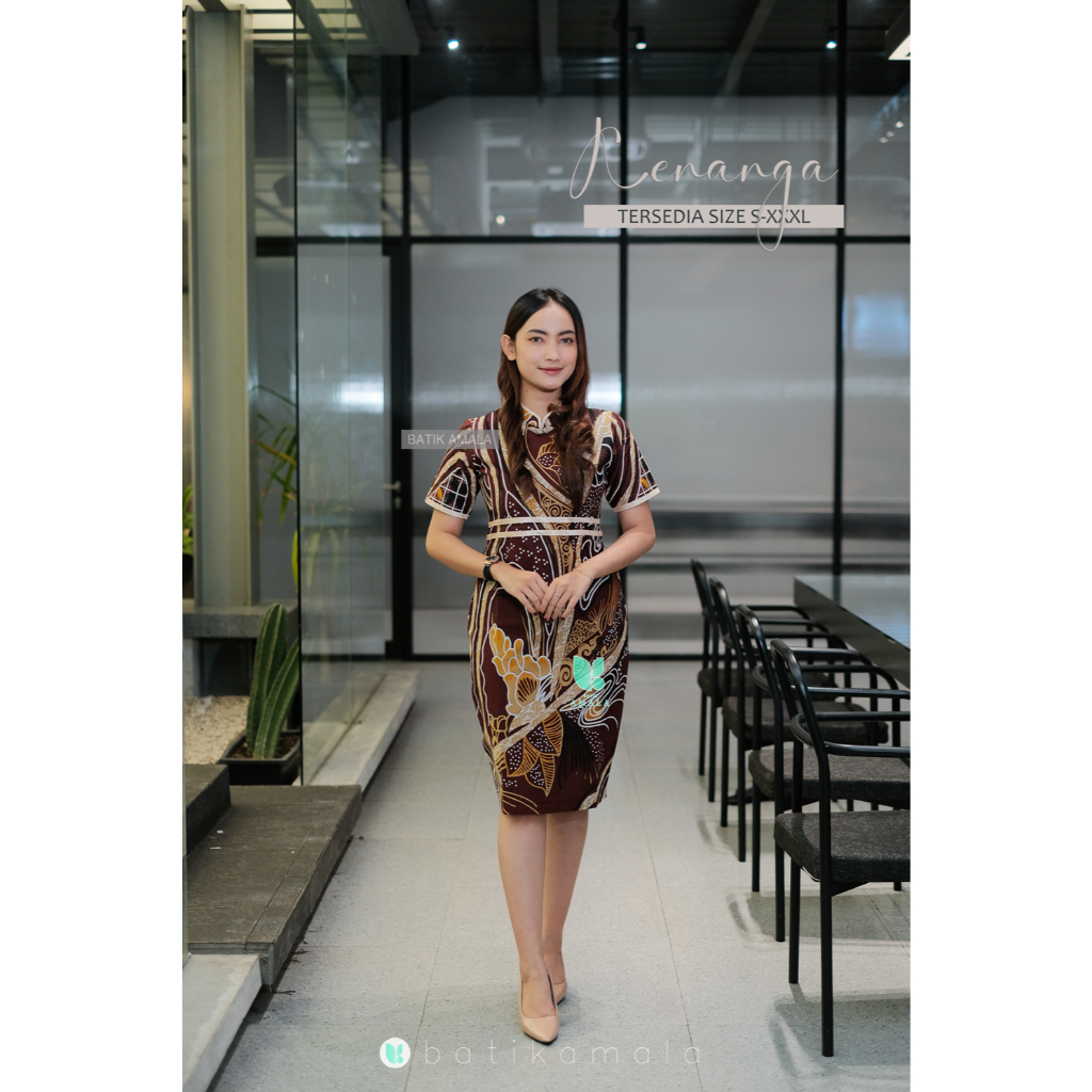 Amala Batik Kenanga Premium Dress