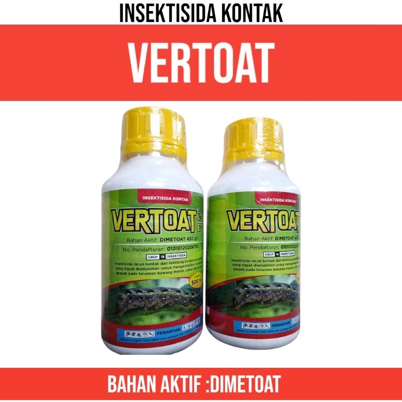 Insektisida Vertoat 500 ml dimetoat basmi hama lalat buah