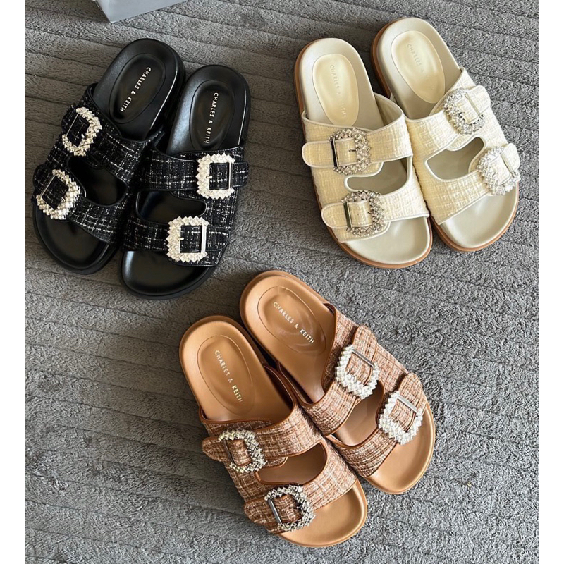 Sandal wanita flat CK/Sandal slip wanita CK