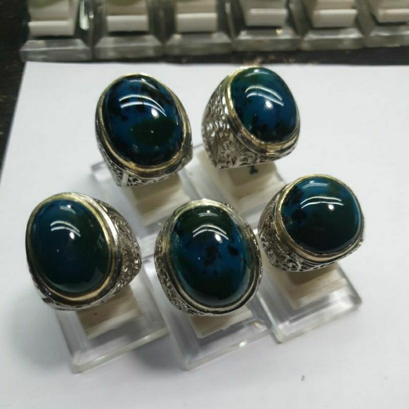 Bacan doko asli  Kristal keren ring alpaka