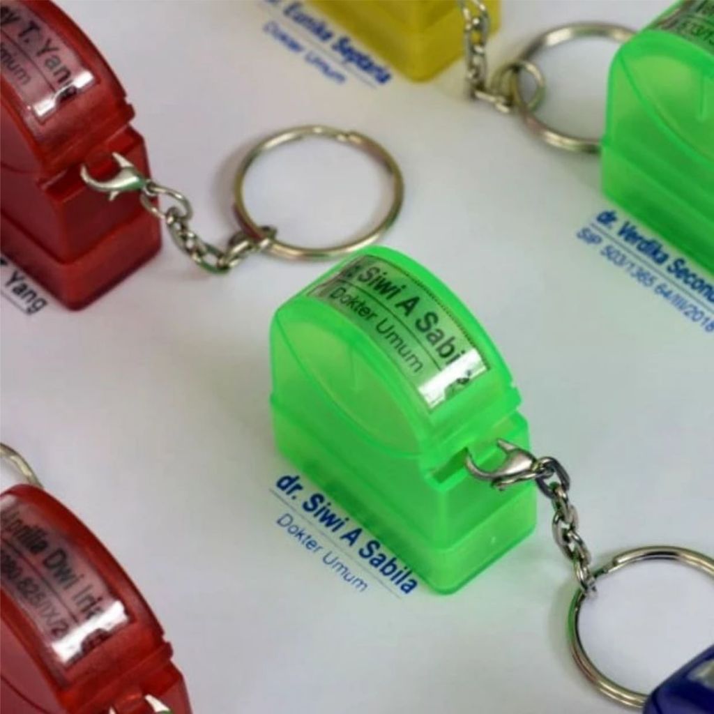 

tyvf Stempel Nama, NIP, , Dokter, Bidan, Perawat Gantungan Kunci STEMPEL GANCI BIDAN / DOKTOR