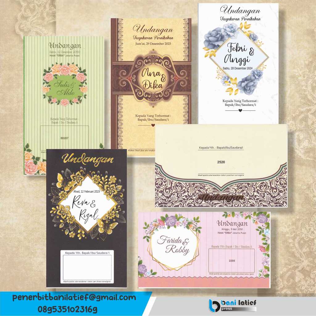 

Kartu Undangan Murah, Bisa pesan 100 pcs