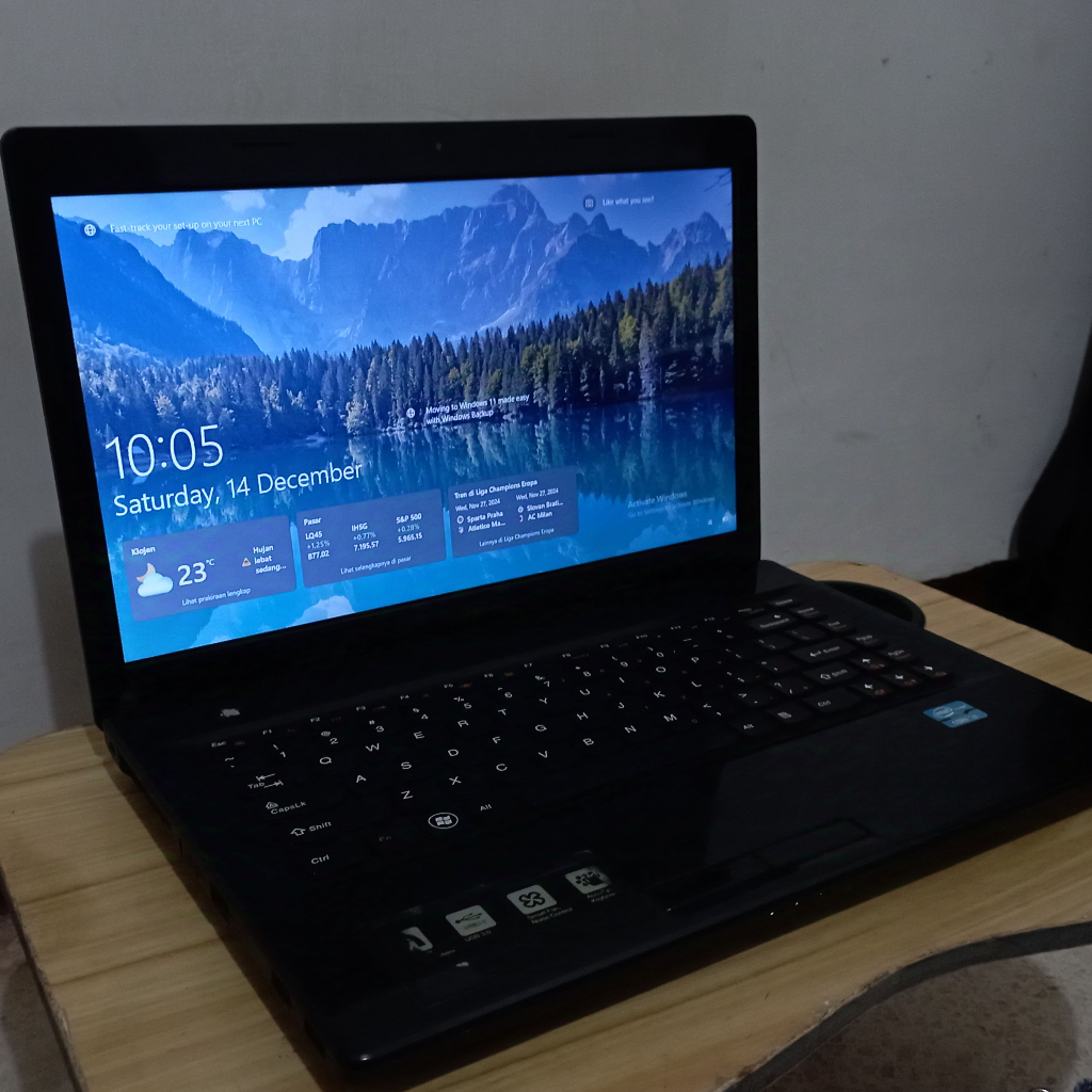 Laptop Lenovo Second G480 Core i3 2328M SSD 128 MB RAM 4 GB Bekas Seken