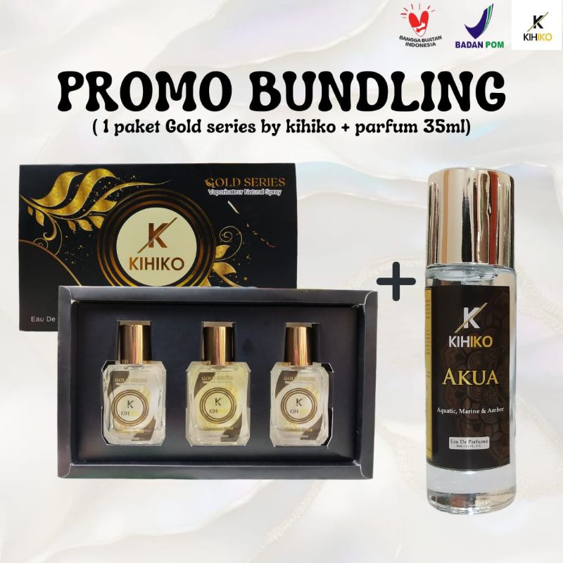 PROMO BUNDLING PARFUM MEWAH KIHIKO PRIA WANITA