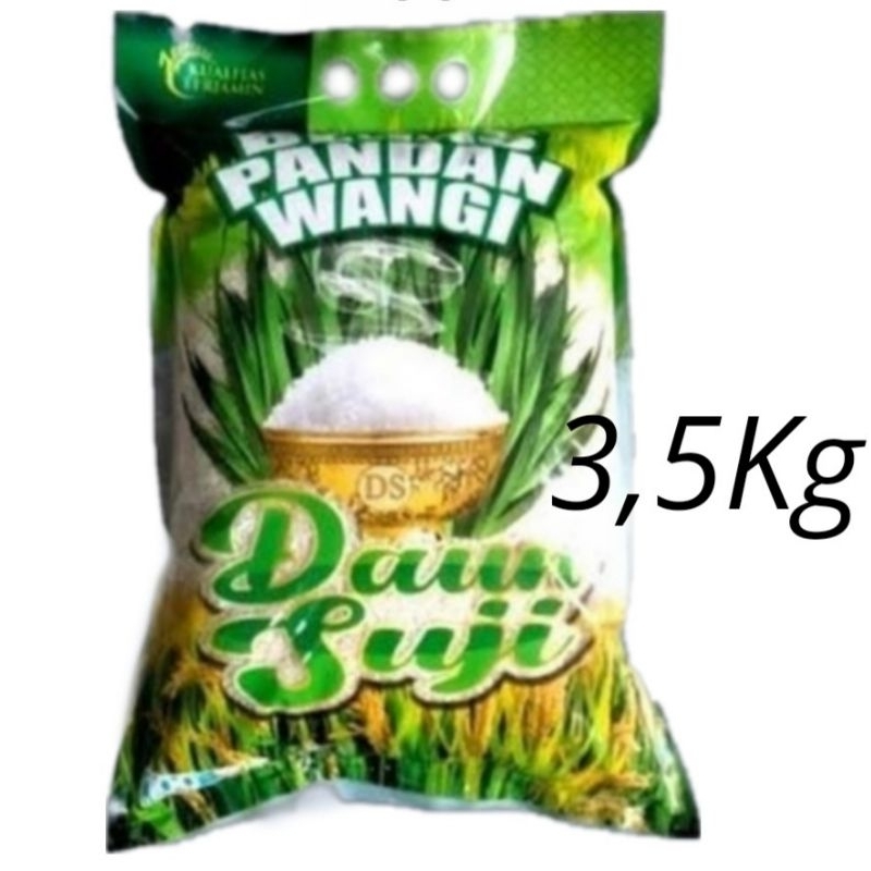 

beras pandan wangi 3,5kg daun suji