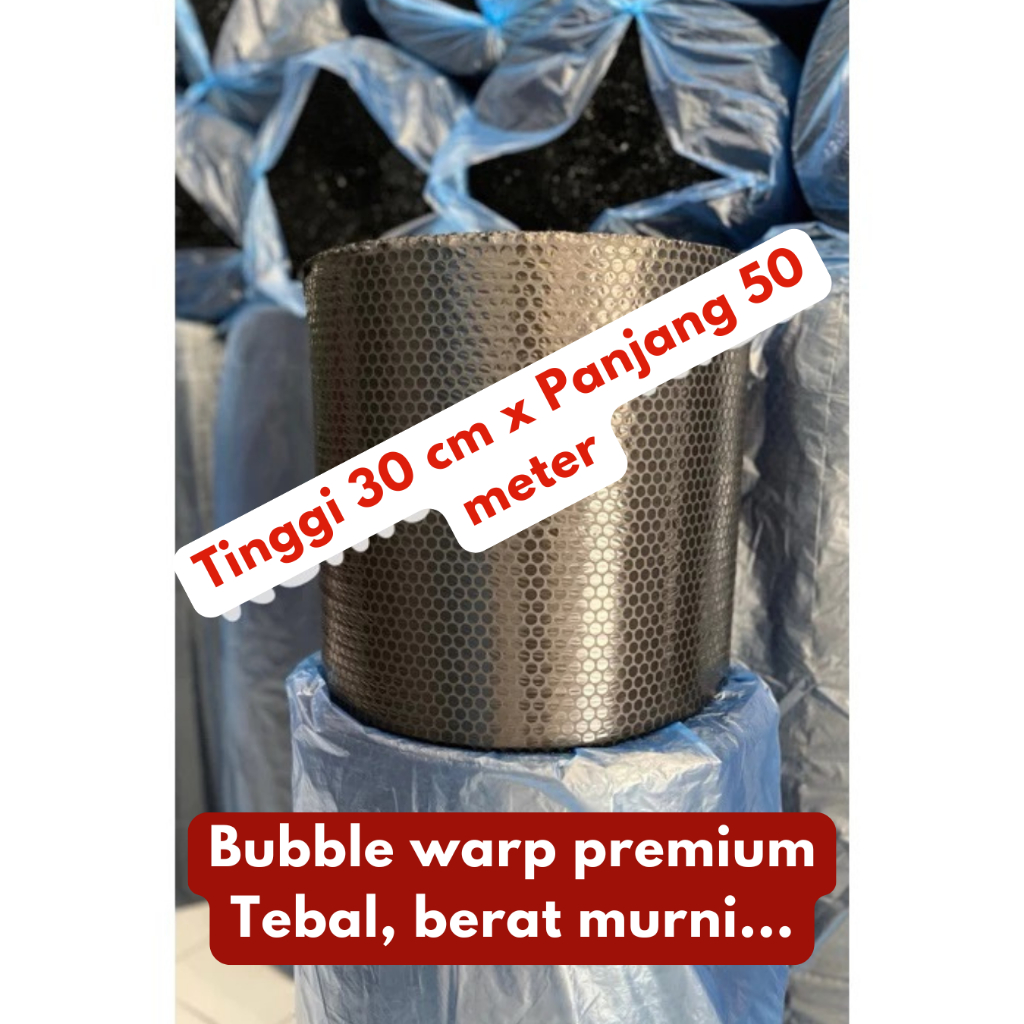 

Bubblewrap bubblewarp samarinda balikpapan kalimantan ecer (30 cm x 50m) hitam bening murah tebal premium bublewrap bublewarp babelwrap babelwarp